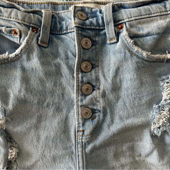 Abercrombie High Rise Mom Short Curve Love - Picture 2 of 10